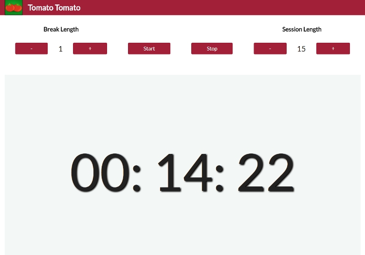 portfolio project pomodoro timer